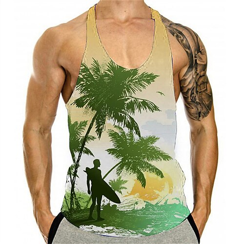 Men's Tank Top Vest 3D Print Scenery Graphic Prints Crew Neck Daily Sports Print Sleeveless Tops Classic Designer Hawaiian Big and Tall Green Light Green
Men's Tank Top Vest 3D Print Scenery Graphic Prints Crew Neck Daily Sports Print Sleeveless Tops Classic Designer Hawaiian Big and Tall Green Light Green
