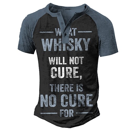 Men's Henley Shirt Tee T shirt 3D Print Graphic Letter Plus Size Henley Daily Sports Button-Down Print Short Sleeve Tops Basic Casual Classic Designer Black / Summer
Men's Henley Shirt Tee T shirt 3D Print Graphic Letter Plus Size Henley Daily Sports Button-Down Print Short Sleeve Tops Basic Casual Classic Designer Black / Summer
