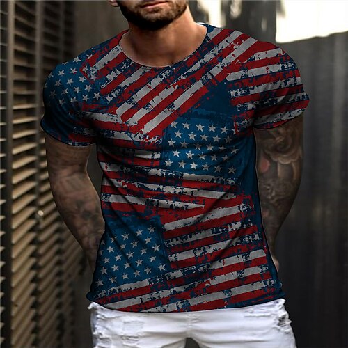 Men's Unisex T shirt 3D Print Graphic Prints National Flag Crew Neck Street Daily Print Short Sleeve Tops Casual Vintage Designer Big and Tall Red
Men's Unisex T shirt 3D Print Graphic Prints National Flag Crew Neck Street Daily Print Short Sleeve Tops Casual Vintage Designer Big and Tall Red