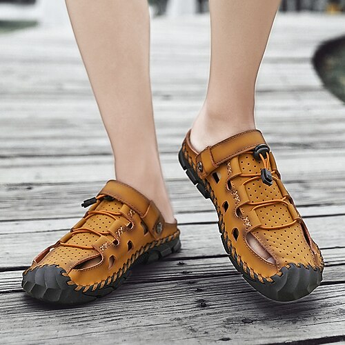 Men's Sandals Crochet Fashion Sandals Straw Sandals Sporty Casual Roman Shoes Daily Outdoor PU Black Brown Yellow Spring Summer
Men's Sandals Crochet Fashion Sandals Straw Sandals Sporty Casual Roman Shoes Daily Outdoor PU Black Brown Yellow Spring Summer