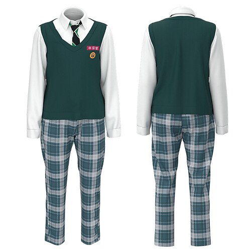 All of Us Are Dead Student / School Uniform Cosplay Costume Outfits Men's Movie Cosplay Cosplay Green Vest Blouse Pants Masquerade Polyester / Tie
All of Us Are Dead Student / School Uniform Cosplay Costume Outfits Men's Movie Cosplay Cosplay Green Vest Blouse Pants Masquerade Polyester / Tie