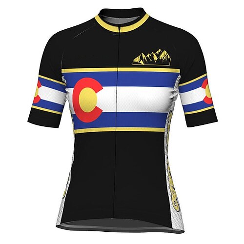 21Grams Women's Short Sleeve Cycling Jersey Graphic Bike Top Mountain Bike MTB Road Bike Cycling Black Spandex Polyester Breathable Quick Dry Moisture Wicking Sports Clothing Apparel / Athleisure
21Grams Women's Short Sleeve Cycling Jersey Graphic Bike Top Mountain Bike MTB Road Bike Cycling Black Spandex Polyester Breathable Quick Dry Moisture Wicking Sports Clothing Apparel / Athleisure