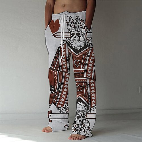 Men's Fashion Designer Straight Trousers 3D Print Elastic Drawstring Design Front Pocket Pants Casual Daily Cartoon Graphic Prints Comfort Soft Mid Waist Red S M L XL XXL
Men's Fashion Designer Straight Trousers 3D Print Elastic Drawstring Design Front Pocket Pants Casual Daily Cartoon Graphic Prints Comfort Soft Mid Waist Red S M L XL XXL
