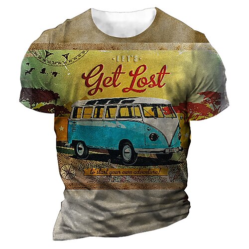 Men's Unisex T shirt 3D Print Cartoon Graphic Prints Car Crew Neck Street Daily Print Short Sleeve Tops Casual Designer Big and Tall Sports Yellow
Men's Unisex T shirt 3D Print Cartoon Graphic Prints Car Crew Neck Street Daily Print Short Sleeve Tops Casual Designer Big and Tall Sports Yellow