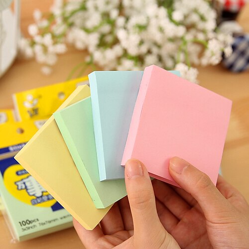 10 pcs Sticky Notes 33 inch Colorful Paper Cute Self-adhesive Kawaii Post It Notes for School Office Student
10 pcs Sticky Notes 33 inch Colorful Paper Cute Self-adhesive Kawaii Post It Notes for School Office Student