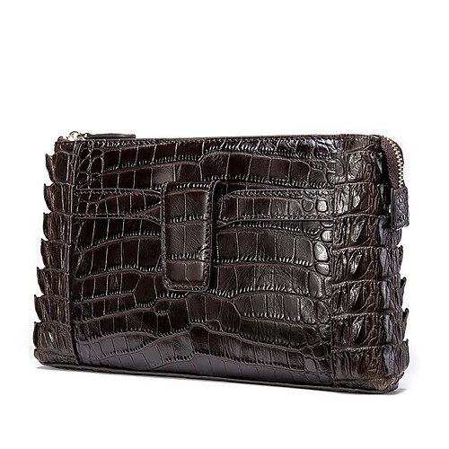 Homens Bolsa de Mão Carteiras Couro de Nappa Couro Diário Ziper Crocodilo Preto Café
Homens Bolsa de Mão Carteiras Couro de Nappa Couro Diário Ziper Crocodilo Preto Café