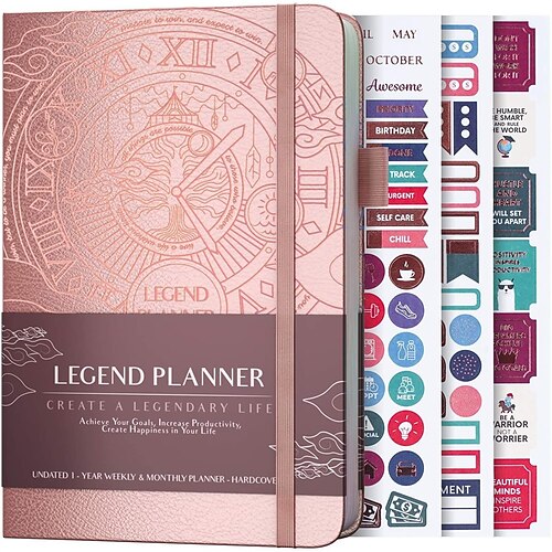2022 Daily Weekly Monthly Planner A5 5.8×8.3 Inch Classic PU Hardcover Elastic Closure Agenda Strap Design Planner 200 Pages for School Office Business
2022 Daily Weekly Monthly Planner A5 5.8×8.3 Inch Classic PU Hardcover Elastic Closure Agenda Strap Design Planner 200 Pages for School Office Business