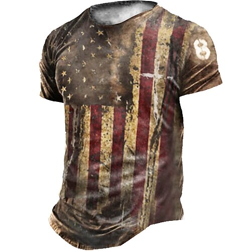 Men's Unisex T shirt 3D Print Graphic Prints National Flag Crew Neck Street Daily Print Short Sleeve Tops Casual Vintage Designer Big and Tall Green Purple Khaki
Men's Unisex T shirt 3D Print Graphic Prints National Flag Crew Neck Street Daily Print Short Sleeve Tops Casual Vintage Designer Big and Tall Green Purple Khaki