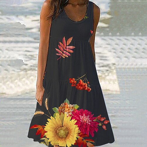 Women's A Line Dress Midi Dress Light Pink Blue Black Pink Yellow Sleeveless Floral Print Spring Summer Crew Neck Casual 2022 S M L XL XXL 3XL 4XL
Women's A Line Dress Midi Dress Light Pink Blue Black Pink Yellow Sleeveless Floral Print Spring Summer Crew Neck Casual 2022 S M L XL XXL 3XL 4XL
