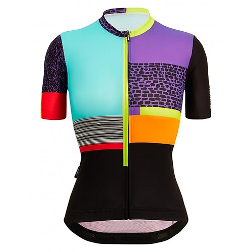 21Grams Women's Short Sleeve Cycling Jersey Summer Spandex Purple Stripes Color Block Bike Top Mountain Bike MTB Road Bike Cycling Quick Dry Moisture Wicking Sports Clothing Apparel / Athleisure
21Grams Women's Short Sleeve Cycling Jersey Summer Spandex Purple Stripes Color Block Bike Top Mountain Bike MTB Road Bike Cycling Quick Dry Moisture Wicking Sports Clothing Apparel / Athleisure