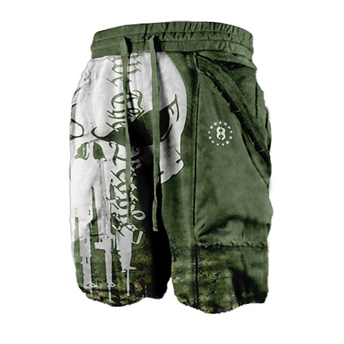 Men's Stylish Casual / Sporty Active Shorts Drawstring Pocket Elastic Waist Knee Length Pants Sports Outdoor Daily Micro-elastic Graphic Skull Comfort Breathable Mid Waist Green M L XL XXL 3XL
Men's Stylish Casual / Sporty Active Shorts Drawstring Pocket Elastic Waist Knee Length Pants Sports Outdoor Daily Micro-elastic Graphic Skull Comfort Breathable Mid Waist Green M L XL XXL 3XL