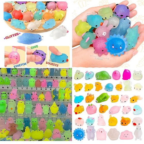 50 pcs 80 pcs108pcs Squishy Animal Toy Squeeze Mochi Rising Antistress Abreact Ball Soft Sticky Cute Funny Gift luminous
50 pcs 80 pcs108pcs Squishy Animal Toy Squeeze Mochi Rising Antistress Abreact Ball Soft Sticky Cute Funny Gift luminous