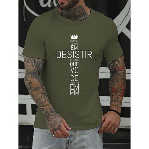 Men's T shirt Hot Stamping Letter Round Neck Casual Daily Print Short Sleeve Tops Simple Basic Blue Black Gray
Men's T shirt Hot Stamping Letter Round Neck Casual Daily Print Short Sleeve Tops Simple Basic Blue Black Gray