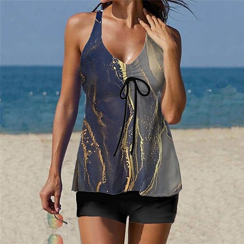 Women's Swimwear Tankini 2 Piece Normal Swimsuit Printing Gradient Color Gray Vest V Wire Bathing Suits Sports Vacation Fashion / Sexy / Modern / New / Padded Bras
Women's Swimwear Tankini 2 Piece Normal Swimsuit Printing Gradient Color Gray Vest V Wire Bathing Suits Sports Vacation Fashion / Sexy / Modern / New / Padded Bras