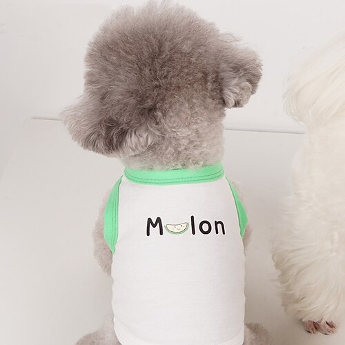 Dog Cat Shirt / T-Shirt Quotes Sayings Fruit Fashion Cute Sports Casual / Daily Dog Clothes Puppy Clothes Dog Outfits Soft Green Pink Orange Costume for Girl and Boy Dog Polyester S M L XL 2XL
Dog Cat Shirt / T-Shirt Quotes Sayings Fruit Fashion Cute Sports Casual / Daily Dog Clothes Puppy Clothes Dog Outfits Soft Green Pink Orange Costume for Girl and Boy Dog Polyester S M L XL 2XL