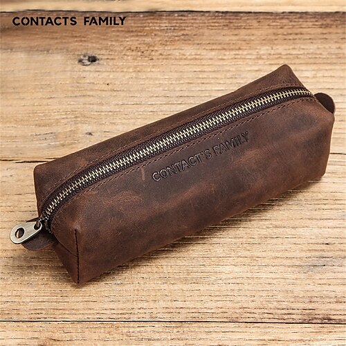 Pencil Cases Waterproof Wear-Resistant With Zipper Leather for School Office Business
Pencil Cases Waterproof Wear-Resistant With Zipper Leather for School Office Business
