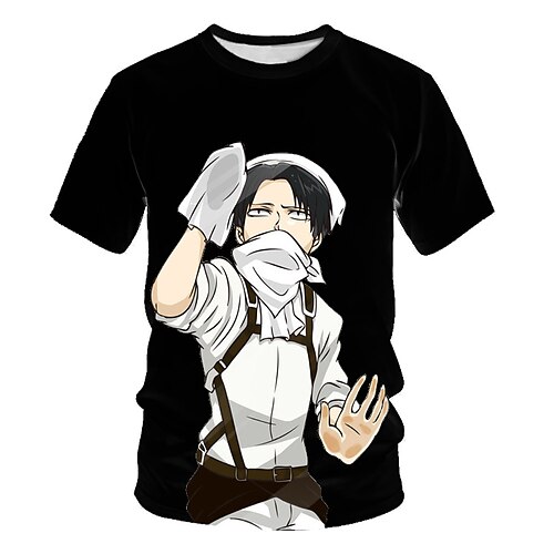Inspired by Attack on Titan Mikasa Ackerman Eren Yeager Levi·Ackerman Cosplay Costume T-shirt 100% Polyester Pattern Harajuku Graphic Kawaii T-shirt For Men's / Women's / Couple's
Inspired by Attack on Titan Mikasa Ackerman Eren Yeager Levi·Ackerman Cosplay Costume T-shirt 100% Polyester Pattern Harajuku Graphic Kawaii T-shirt For Men's / Women's / Couple's