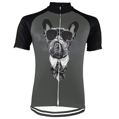 21Grams Men's Cycling Jersey Short Sleeve Bike Top with 3 Rear Pockets Mountain Bike MTB Road Bike Cycling Breathable Quick Dry Moisture Wicking Reflective Strips Dark Grey Green Yellow Dog Polyester
21Grams Men's Cycling Jersey Short Sleeve Bike Top with 3 Rear Pockets Mountain Bike MTB Road Bike Cycling Breathable Quick Dry Moisture Wicking Reflective Strips Dark Grey Green Yellow Dog Polyester