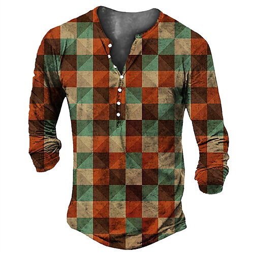 Men's Henley Shirt Tee T shirt 3D Print Graphic Lattice Plus Size Henley Daily Sports Button-Down Print Long Sleeve Tops Basic Classic Designer Big and Tall Red
Men's Henley Shirt Tee T shirt 3D Print Graphic Lattice Plus Size Henley Daily Sports Button-Down Print Long Sleeve Tops Basic Classic Designer Big and Tall Red