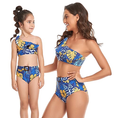 Mommy and Me Swimsuit Leaf Sport Print Green Blue Pink Sleeveless Vacation Matching Outfits
Mommy and Me Swimsuit Leaf Sport Print Green Blue Pink Sleeveless Vacation Matching Outfits