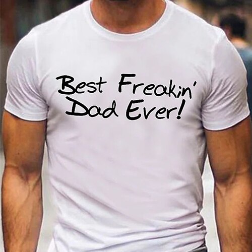 Men's T shirt Hot Stamping Graphic Letter Crew Neck Street Casual Print Short Sleeve Tops Basic Fashion Classic Comfortable White Black Dark Gray
Men's T shirt Hot Stamping Graphic Letter Crew Neck Street Casual Print Short Sleeve Tops Basic Fashion Classic Comfortable White Black Dark Gray