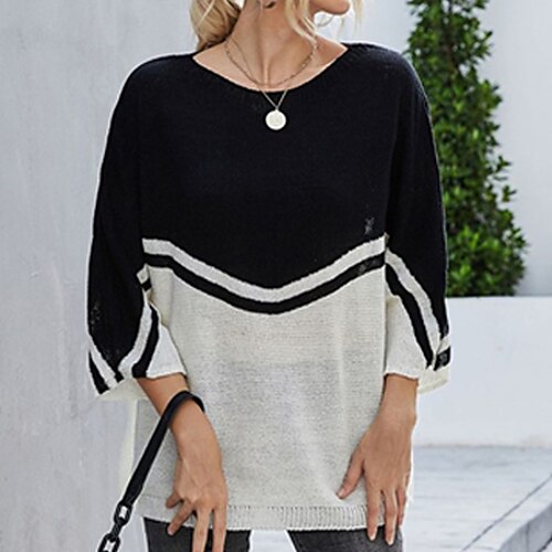 Damen Pullover Strickwaren Stricken Tunika Strick Bedruckt Rundhalsausschnitt Stilvoll Casual Outdoor Täglich Frühling Sommer Grau Weiß Schwarz S / Langarm / Regular Fit / Ausgehen
Damen Pullover Strickwaren Stricken Tunika Strick Bedruckt Rundhalsausschnitt Stilvoll Casual Outdoor Täglich Frühling Sommer Grau Weiß Schwarz S / Langarm / Regular Fit / Ausgehen