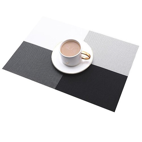 Placemats Placemat PVC Table Mats Heat Resistant Waterproof Washable Outdoor Placemats for Kitchen Dining Patio Table Decorations
Placemats Placemat PVC Table Mats Heat Resistant Waterproof Washable Outdoor Placemats for Kitchen Dining Patio Table Decorations