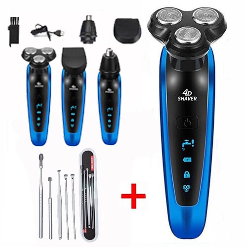 

Shaver Grooming Kit Washable Electric Shaver Beard Trimmer Electric Razor For Men Rechargeable Shaving Machine Accessories with Ear Cleaner