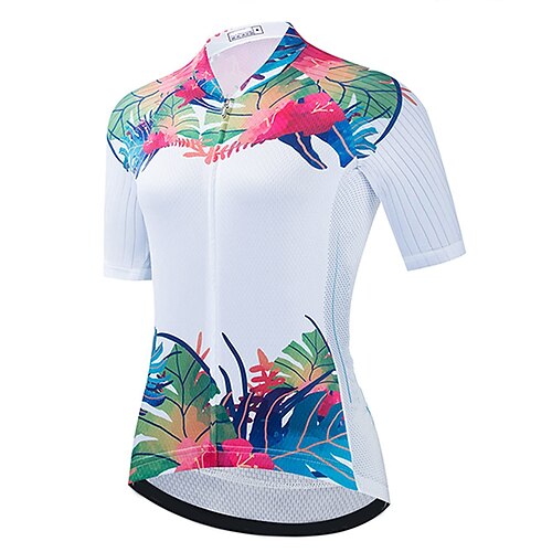 21Grams Women's Short Sleeve Cycling Jersey Summer Spandex White Floral Botanical Bike Top Mountain Bike MTB Road Bike Cycling Quick Dry Moisture Wicking Sports Clothing Apparel / Athleisure
21Grams Women's Short Sleeve Cycling Jersey Summer Spandex White Floral Botanical Bike Top Mountain Bike MTB Road Bike Cycling Quick Dry Moisture Wicking Sports Clothing Apparel / Athleisure