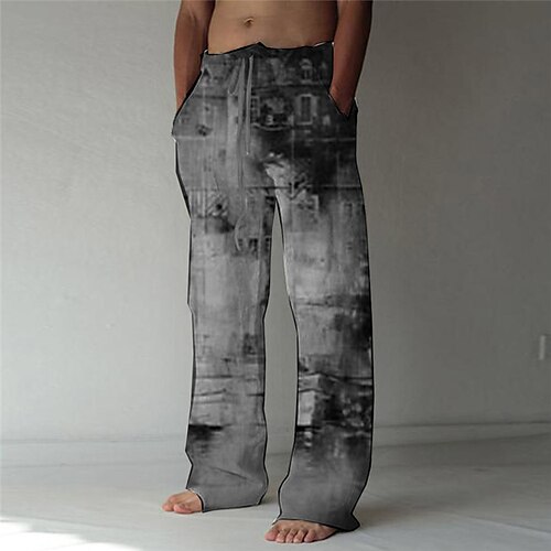 Men's Retro Vintage Fashion Straight Trousers 3D Print Elastic Drawstring Design Front Pocket Pants Casual Daily Graphic Prints Comfort Soft Mid Waist Gray S M L XL XXL
Men's Retro Vintage Fashion Straight Trousers 3D Print Elastic Drawstring Design Front Pocket Pants Casual Daily Graphic Prints Comfort Soft Mid Waist Gray S M L XL XXL