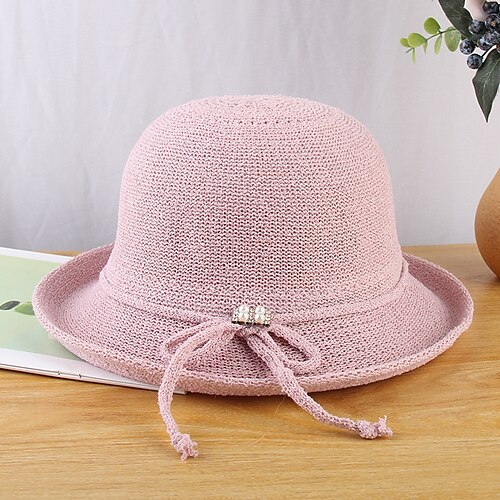 Vintage Style Elegant Acrylic / Cotton / Straw Kentucky Derby Hat / Hats with Bowknot / Faux Pearl / Split Joint 1 PC Casual / Holiday Headpiece
Vintage Style Elegant Acrylic / Cotton / Straw Kentucky Derby Hat / Hats with Bowknot / Faux Pearl / Split Joint 1 PC Casual / Holiday Headpiece