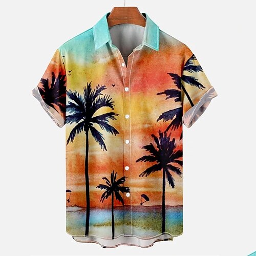 Men's Shirt 3D Print Tree Turndown Street Casual Button-Down Short Sleeve Tops Casual Fashion Breathable Comfortable Orange
Men's Shirt 3D Print Tree Turndown Street Casual Button-Down Short Sleeve Tops Casual Fashion Breathable Comfortable Orange