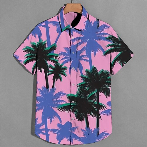 Men's Shirt Print Coconut Tree Turndown Street Casual Button-Down Print Short Sleeve Tops Casual Fashion Designer Breathable Pink
Men's Shirt Print Coconut Tree Turndown Street Casual Button-Down Print Short Sleeve Tops Casual Fashion Designer Breathable Pink