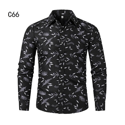 Men's Shirt Print Plants Graphic Classic Collar Holiday Going out Print Long Sleeve Tops Casual Beach Black
Men's Shirt Print Plants Graphic Classic Collar Holiday Going out Print Long Sleeve Tops Casual Beach Black