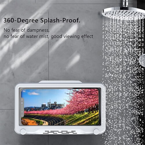 Bathroom Phone Holder Waterproof Touchable Case Box Wall Mounted All Covered Mobile Phone Shelves for Shower Bath
Bathroom Phone Holder Waterproof Touchable Case Box Wall Mounted All Covered Mobile Phone Shelves for Shower Bath