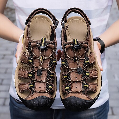 Men's Sandals Sneakers Casual Classic British Daily Office Career PU Booties / Ankle Boots Black Khaki Brown Fall Spring
Men's Sandals Sneakers Casual Classic British Daily Office Career PU Booties / Ankle Boots Black Khaki Brown Fall Spring