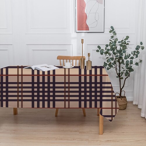 Plaid Tablecloth,Rectangle Farmhouse Table Cloth Water Resistant Dust Proof Decorative Table Cover for Kitchen Holiday Home Party Decor
Plaid Tablecloth,Rectangle Farmhouse Table Cloth Water Resistant Dust Proof Decorative Table Cover for Kitchen Holiday Home Party Decor