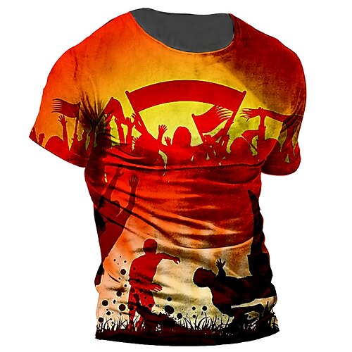 Men's Unisex T shirt 3D Print Graphic Prints Football player Crew Neck Street Daily Print Short Sleeve Tops Casual Designer Big and Tall Sports Blue Red
Men's Unisex T shirt 3D Print Graphic Prints Football player Crew Neck Street Daily Print Short Sleeve Tops Casual Designer Big and Tall Sports Blue Red