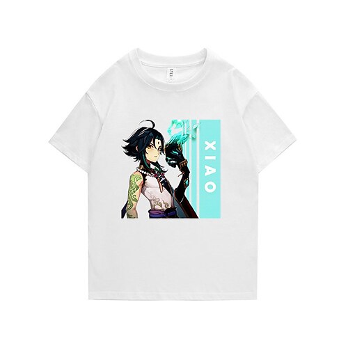 Inspired by Genshin Impact Xiao T-shirt Cartoon 100% Polyester Anime Harajuku Graphic Kawaii T-shirt For Men's / Women's / Couple's
Inspired by Genshin Impact Xiao T-shirt Cartoon 100% Polyester Anime Harajuku Graphic Kawaii T-shirt For Men's / Women's / Couple's