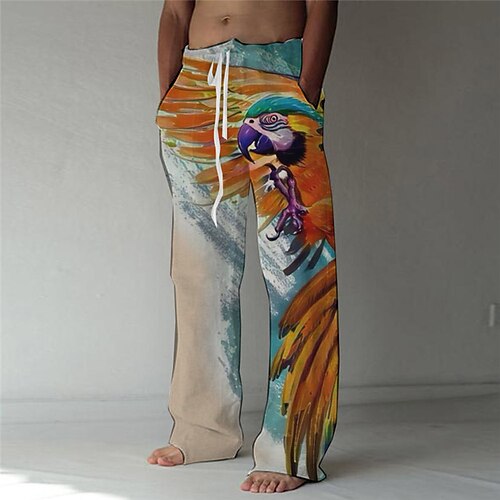 Men's Fashion Designer Straight Trousers 3D Print Elastic Drawstring Design Front Pocket Pants Casual Daily Graphic Prints Animal Comfort Soft Mid Waist Orange S M L XL XXL
Men's Fashion Designer Straight Trousers 3D Print Elastic Drawstring Design Front Pocket Pants Casual Daily Graphic Prints Animal Comfort Soft Mid Waist Orange S M L XL XXL