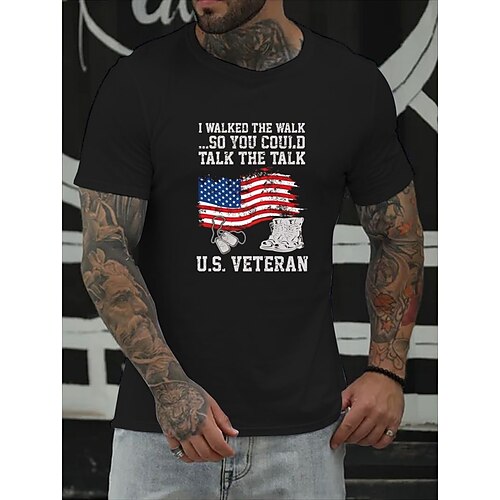 Men's T shirt Hot Stamping National Flag Letter Round Neck Casual Daily Print Short Sleeve Tops Simple Basic Blue Black Gray
Men's T shirt Hot Stamping National Flag Letter Round Neck Casual Daily Print Short Sleeve Tops Simple Basic Blue Black Gray