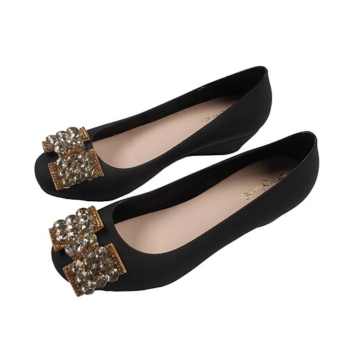 Women's Flats Formal Shoes Rhinestone Low Heel Round Toe Closed Toe Elegant Casual Daily PVC Loafer Spring Summer Solid Colored Black Purple Blue
Women's Flats Formal Shoes Rhinestone Low Heel Round Toe Closed Toe Elegant Casual Daily PVC Loafer Spring Summer Solid Colored Black Purple Blue