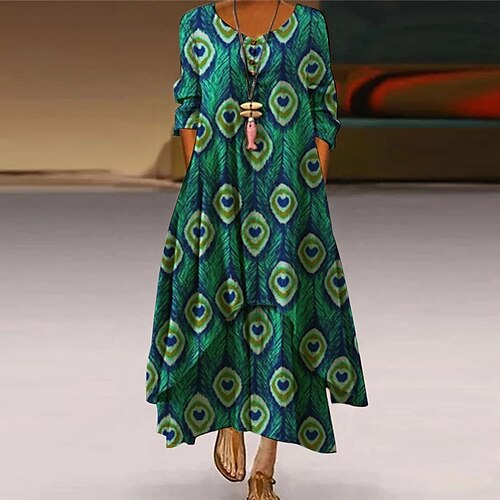 Women's A Line Dress Maxi long Dress Green Blue Gray Light gray Beige Long Sleeve Floral Print Pocket Button Print Spring Summer Round Neck Elegant Casual Vacation 2022 S M L XL XXL 3XL 4XL 5XL
Women's A Line Dress Maxi long Dress Green Blue Gray Light gray Beige Long Sleeve Floral Print Pocket Button Print Spring Summer Round Neck Elegant Casual Vacation 2022 S M L XL XXL 3XL 4XL 5XL