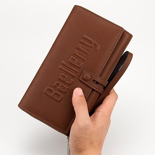 Men's Wallet PU Leather Zipper Solid Color Daily Office & Career Light Coffee Black Khaki Coffee
Men's Wallet PU Leather Zipper Solid Color Daily Office & Career Light Coffee Black Khaki Coffee