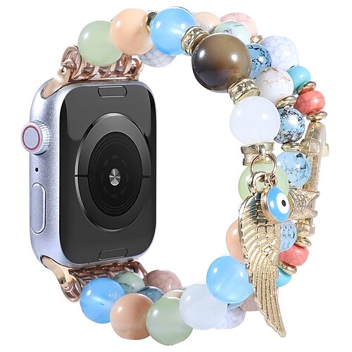 1pc Smart Watch Band Compatible with Apple iWatch 38/40/41mm 42/44/45mm Beaded Waterproof Handmade Luxury Jewelry Bracelet for iWatch Smartwatch Strap Wristband for Series 7 / SE / 6/5/4/3/2/1
1pc Smart Watch Band Compatible with Apple iWatch 38/40/41mm 42/44/45mm Beaded Waterproof Handmade Luxury Jewelry Bracelet for iWatch Smartwatch Strap Wristband for Series 7 / SE / 6/5/4/3/2/1