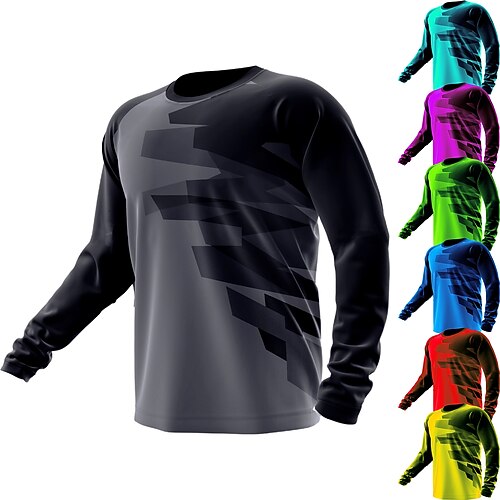 21Grams Men's Downhill Jersey Long Sleeve Mountain Bike MTB Road Bike Cycling Green Purple Yellow Bike UV Resistant Breathable Quick Dry Moisture Wicking Polyester Spandex Sports Geometric Clothing
21Grams Men's Downhill Jersey Long Sleeve Mountain Bike MTB Road Bike Cycling Green Purple Yellow Bike UV Resistant Breathable Quick Dry Moisture Wicking Polyester Spandex Sports Geometric Clothing