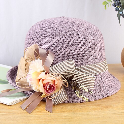 Vintage Style Elegant Acrylic / Cotton / Straw Kentucky Derby Hat / Hats with Feather / Appliques / Split Joint 1 PC Casual / Holiday Headpiece
Vintage Style Elegant Acrylic / Cotton / Straw Kentucky Derby Hat / Hats with Feather / Appliques / Split Joint 1 PC Casual / Holiday Headpiece
