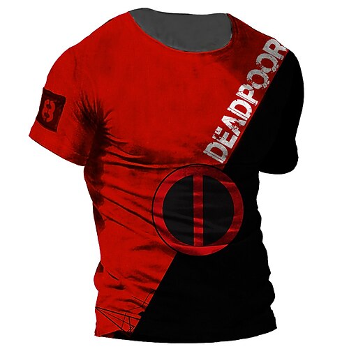 Men's Unisex T shirt 3D Print Color Block Graphic Prints Letter Crew Neck Street Daily Print Short Sleeve Tops Casual Designer Big and Tall Sports Red
Men's Unisex T shirt 3D Print Color Block Graphic Prints Letter Crew Neck Street Daily Print Short Sleeve Tops Casual Designer Big and Tall Sports Red