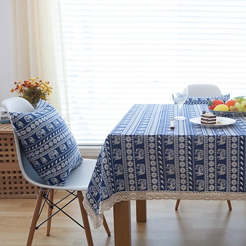 Pastoral Tablecloth Cotton Linen Fabric Table Cloth - Washable Table Cover with Dust-Proof Wrinkle Resistant for Restaurant, Picnic, Indoor and Outdoor Dining, Floral
Pastoral Tablecloth Cotton Linen Fabric Table Cloth - Washable Table Cover with Dust-Proof Wrinkle Resistant for Restaurant, Picnic, Indoor and Outdoor Dining, Floral