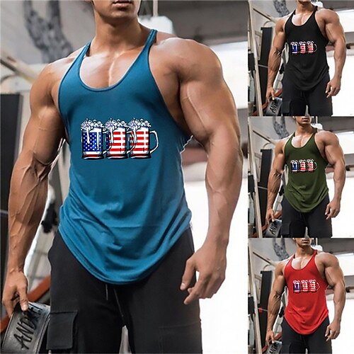 Men's Tank Top Vest Hot Stamping Graphic Prints Beer Plus Size Crew Neck Daily Sports Print Sleeveless Tops Fashion Classic Designer Hawaiian Blue Black Gray
Men's Tank Top Vest Hot Stamping Graphic Prints Beer Plus Size Crew Neck Daily Sports Print Sleeveless Tops Fashion Classic Designer Hawaiian Blue Black Gray